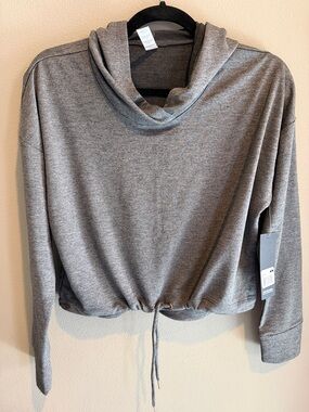 Bally Gray Drawstring Hooded Sweatshirt